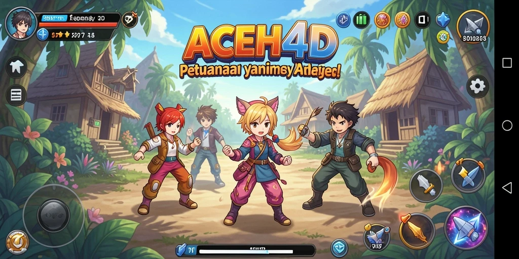 Tampilan seru dari gameplay ACEH4D yang menarik.