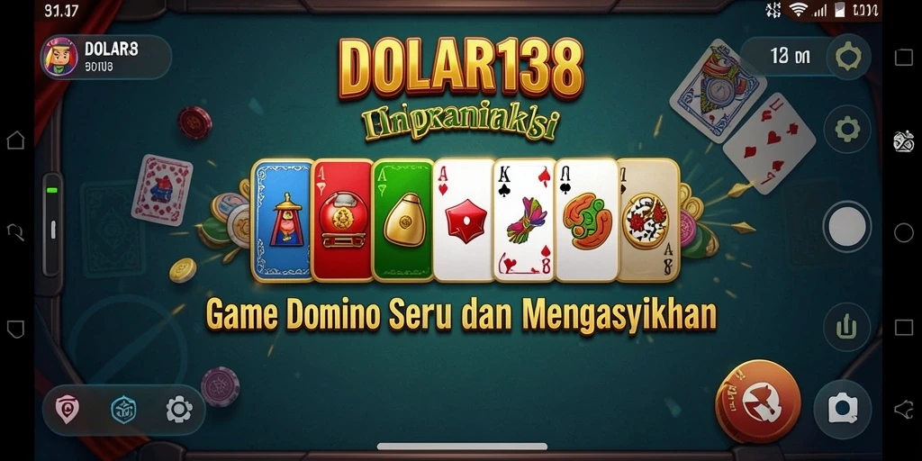 Screenshot gameplay DOLAR138 menampilkan aksi seru permainan Domino.