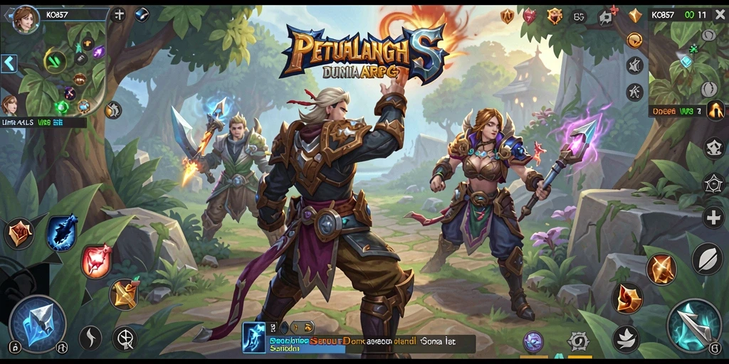 Tampilan gameplay seru dalam petualangan ARPG yang mendebarkan.