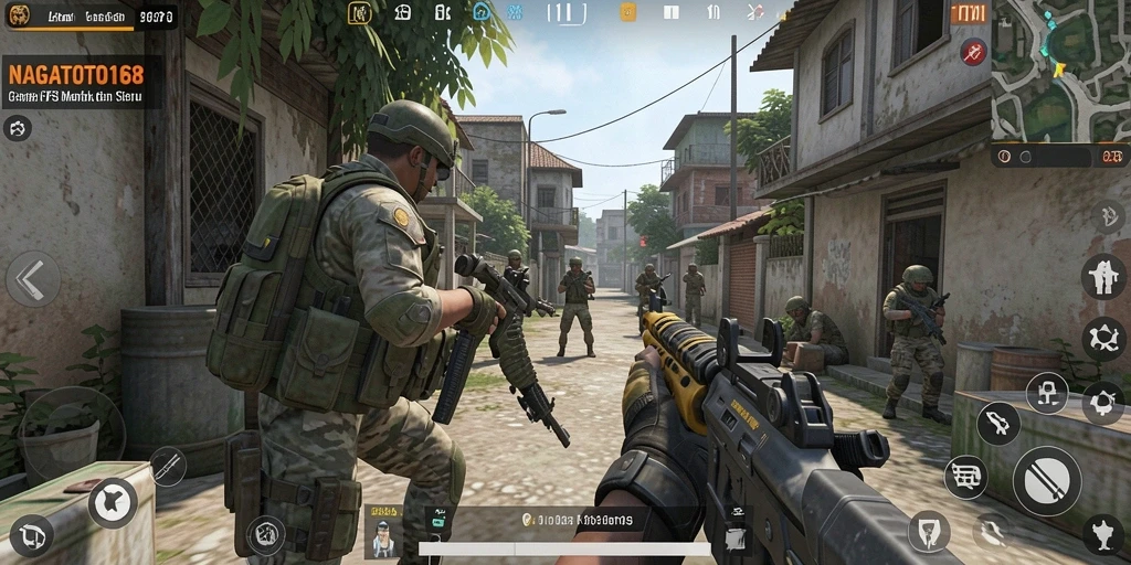 Tampilan intens dari pertempuran FPS di NAGATOTO168.