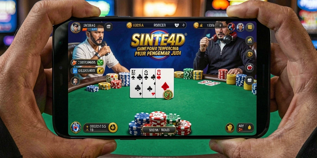 Tampilan gameplay Poker SINTE4D yang menarik dan interaktif.