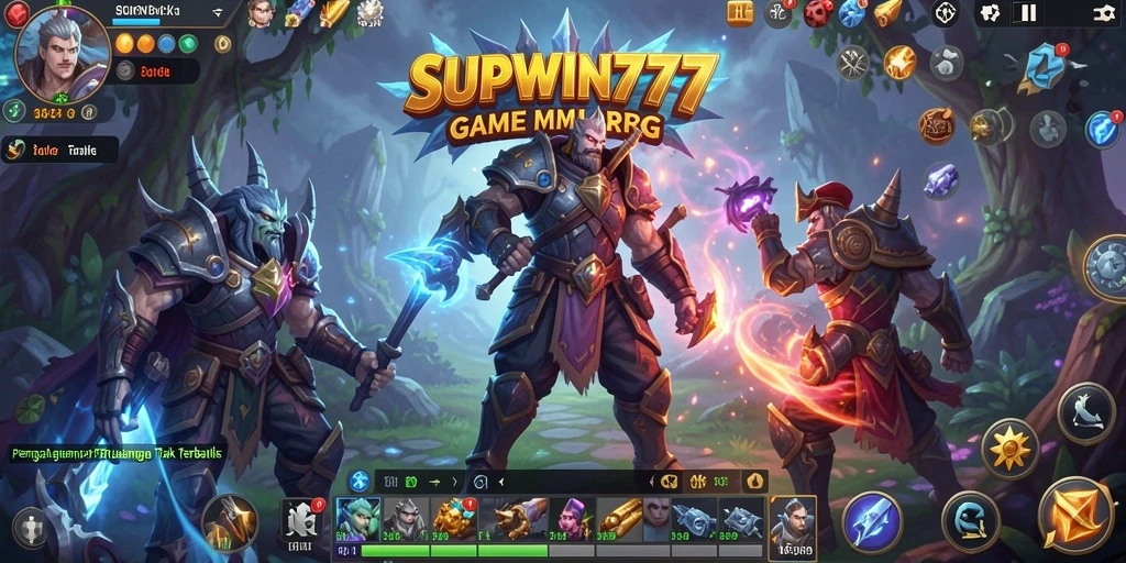 Tangkapan layar menampilkan aksi menarik dalam SUPWIN777.
