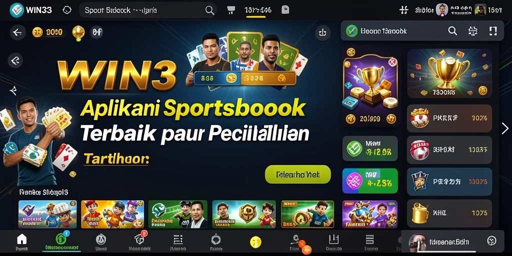 Tampilan screenshot <strong>WIN33</strong> yang menunjukkan antarmuka taruhan olahraga.